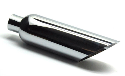 Exhaust Tip 5.00  Dia X 18.00  Long 2.50  Inlet W50018-250-ACPS Slant Angle Cut 