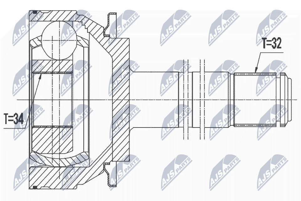 N.T.Y. NPW-ME-079.NTY Joint Kit, drive shaft for MERCEDES-BENZ - Image 2