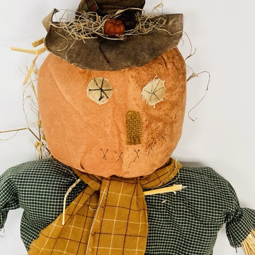 Primitive Kürbis Vogelscheuche Puppe Dekor Herbst Halloween Deko 21 Zoll - Bild 4 von 13