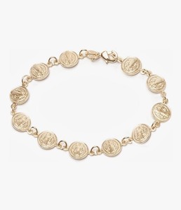 Authentic 14K Gold Plated Saint Benedict Bracelet