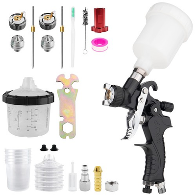 #ad #ad Mini Air Spray Gun HVLP 0.8MM Auto Car Detail Touch Up Paint Sprayer Spot Repair $29.74