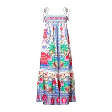 NWOT Farm Rio Beach Flowers Maxi Dress Size XL Retails $200