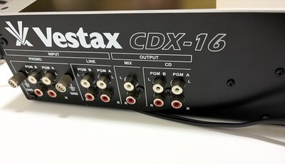 Vestax CDX-16 Dual CD Player DJ Mixer Belt Replaced Fully Working