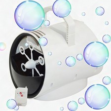 Automatic Bubble Machine Blower Maker Kids Indoor Outdoor Party Toy White New