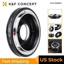 K&F Concept FD-EOS Canon FD Lenses to Canon EOS EF Lens Adapter w/ Optic Glass