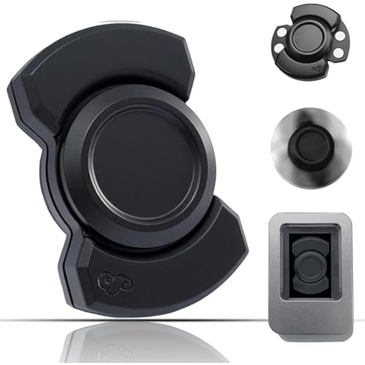 Fidget Spinner - 3-in-1 Silent Sensory Toy, Heavy Duty Metal EDC Stress Relief