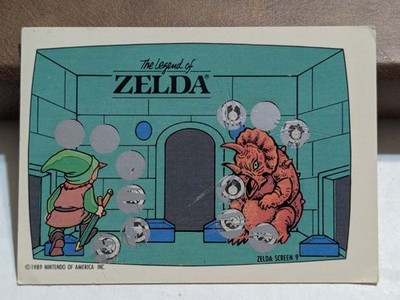 1989 Topps / Nintendo - The Legend of Zelda Rub Off Screen 9 0f 10 - Scratched