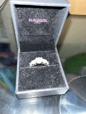 Silver Cubic Zirconia Five Stone Ring Size I