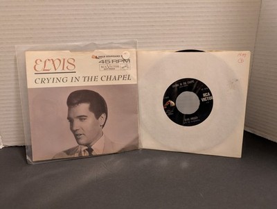 Elvis Presley Gold Standard 447-0643 Crying In The Chapel 45 W/ Sleeve VG+++