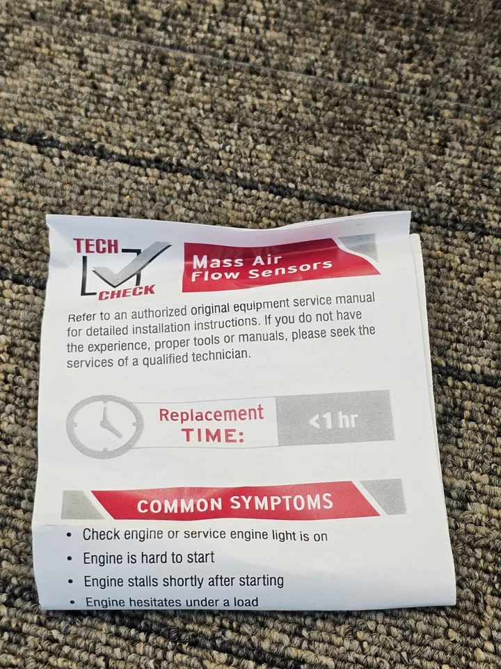 Sensor de flujo de masa de aire Napa XTP49555 para Ford, Jaguar, Lincoln, Mercury 1997-2009 Foto 4 de 4