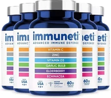 5 pk Immuneti Advanced Immune Defense, 6-in-1 Powerful Blend EXP 02/2027