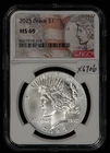 2025 $1 Silver Peace Dollar - NGC MS 69 - SKU-X6706