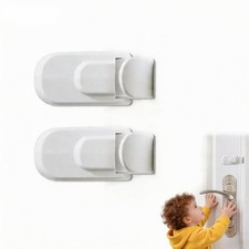 The Snap-On Door Lock Child Proof Refrigerator Door Lock Safety Lock for Doors