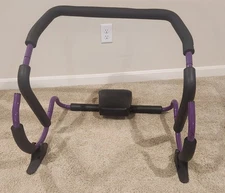 Original Purple Ab Roller Plus Crunch Rocker For Abdominal Exercise Stabilizer