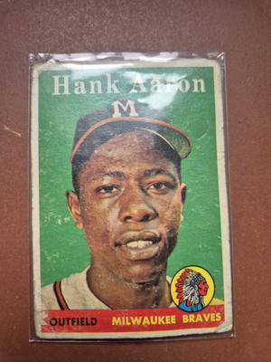 Hank Aaron Topps 1958 und andere Karten 
