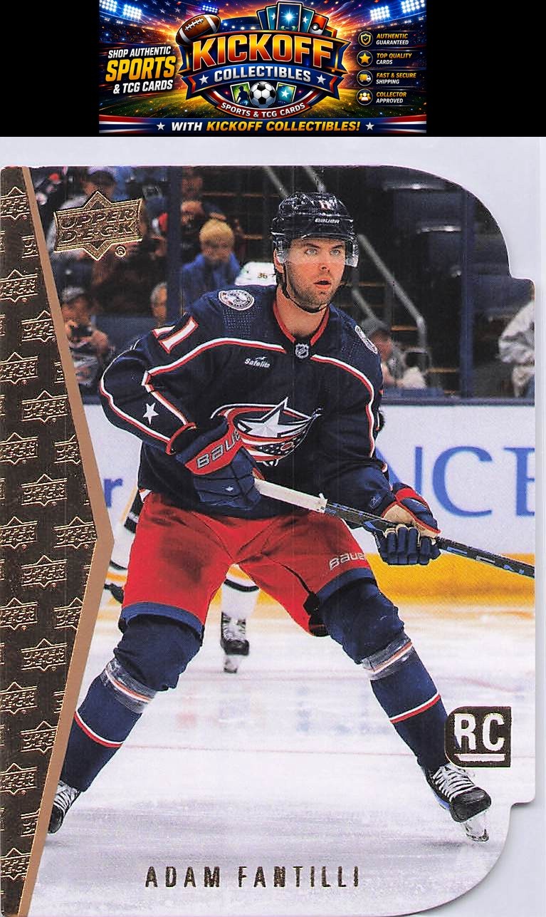 Adam Fantilli #RDT-20 Hockey Cards 2023 Upper Deck 1994-95 Rookie Die-Cuts trading card — raw and PSA graded price guide