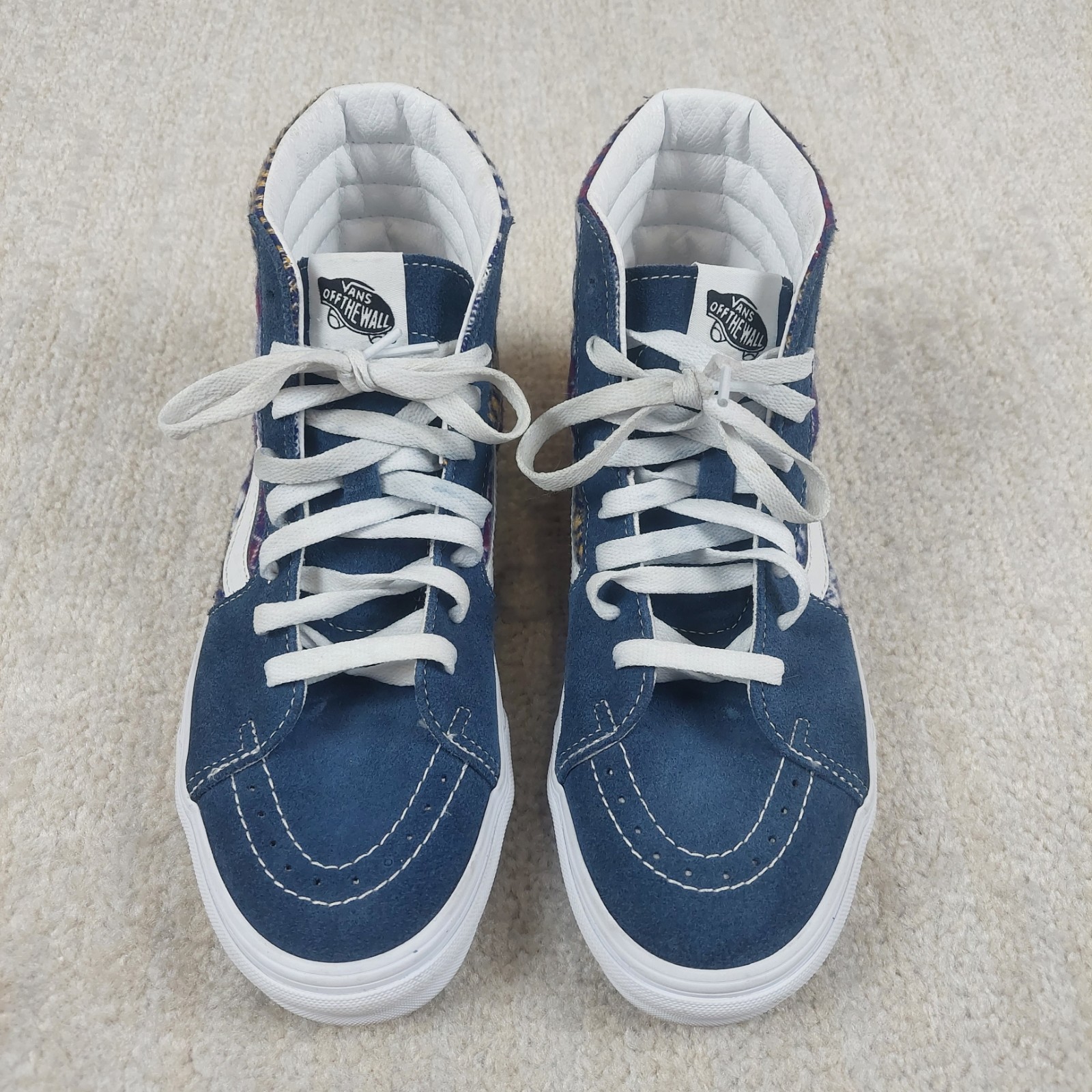 SAOLA Scarpe da skateboard Vans Sk8 Hi Fair Isle blu sneakers uomo 8 5 scamosciate sud ovest