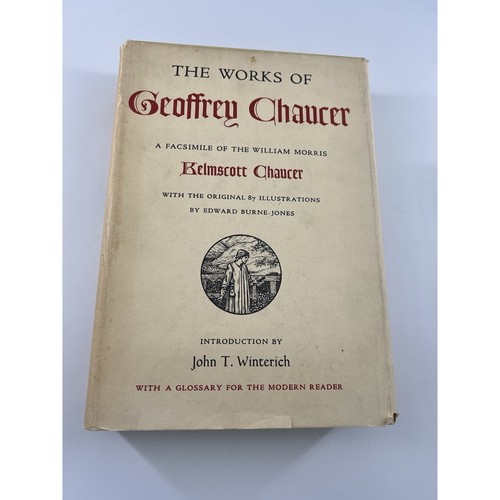 The Works Of Geoffrey Chaucer Hardcover, 1958 World Publishing Reprint Book