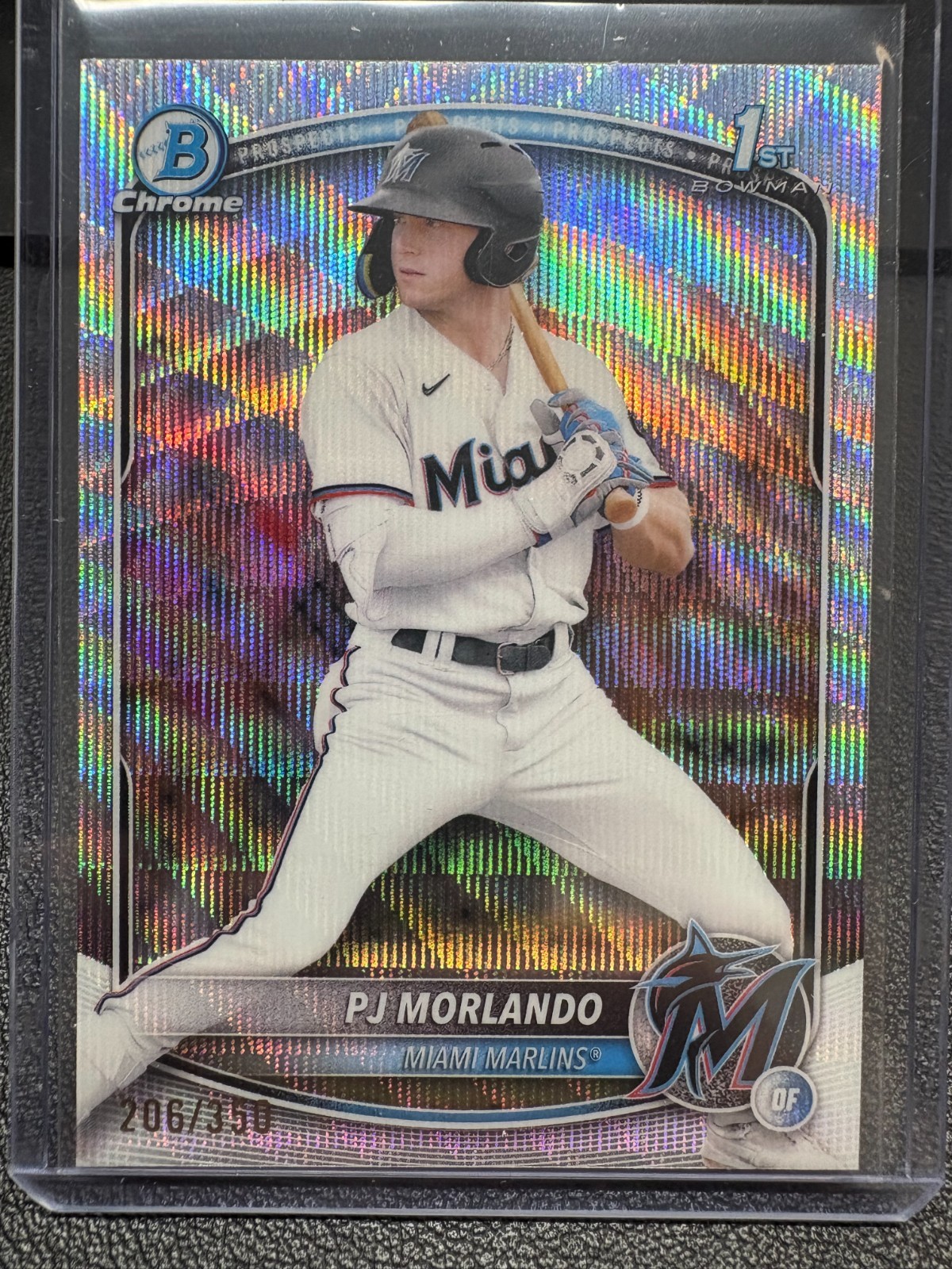 2025 Bowman Chrome Prospects Wave Refractor /350 PJ Morlando #BCP-91