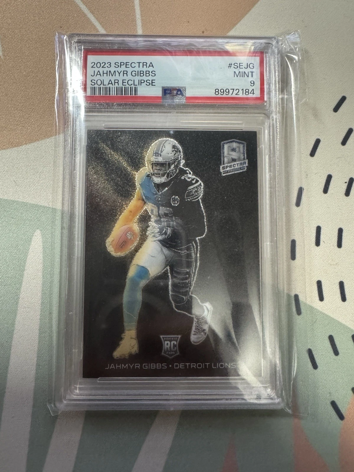 Jahmyr Gibbs Panini Spectra Solar Eclipse #SEJG Base