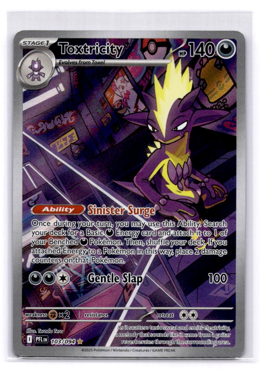 Toxtricity Illustration Rare ME02: Phantasmal Flames 103/094 LP-NM