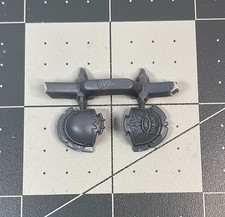 Warhammer 40K CHAOS SPACE MARINE TERMINATOR SHOULD PAD pair 4 bit GW bitz BB26