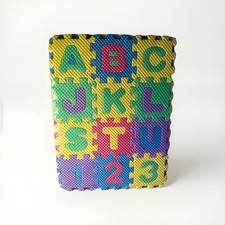 Foam Letter Number Puzzle 36pcs Preschool Homeschool Toy Mini Playmat