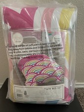 NEW - Rainbow Dream 4-piece Twin Bed Comforter And Sheet Set - Trend Collector