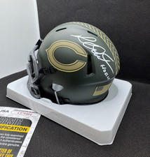 RICHARD DENT signed CHICAGO BEARS S2S Mini Football Helmet w/ COA JSA CI79404