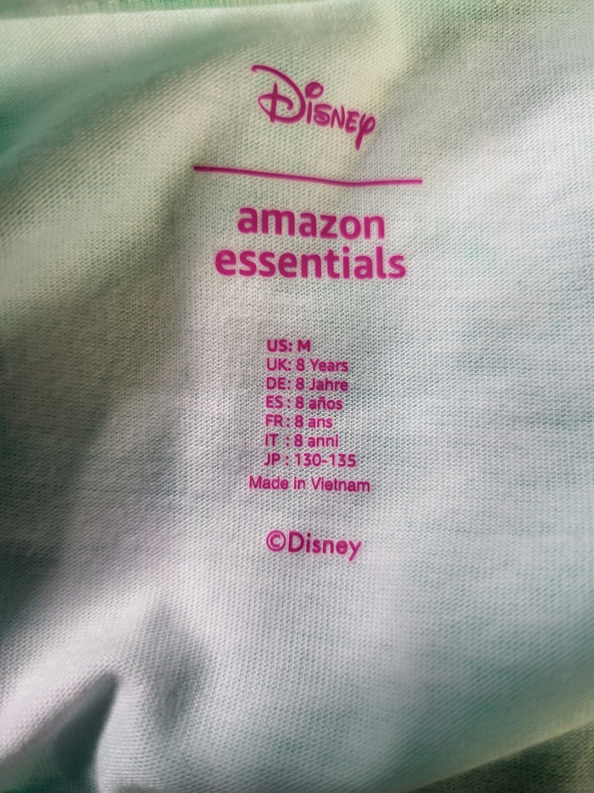 Disney Amazon Essentials Girls Ariel Tank Dress Graphic Ruffle Light Blue Size M thumbnail 2