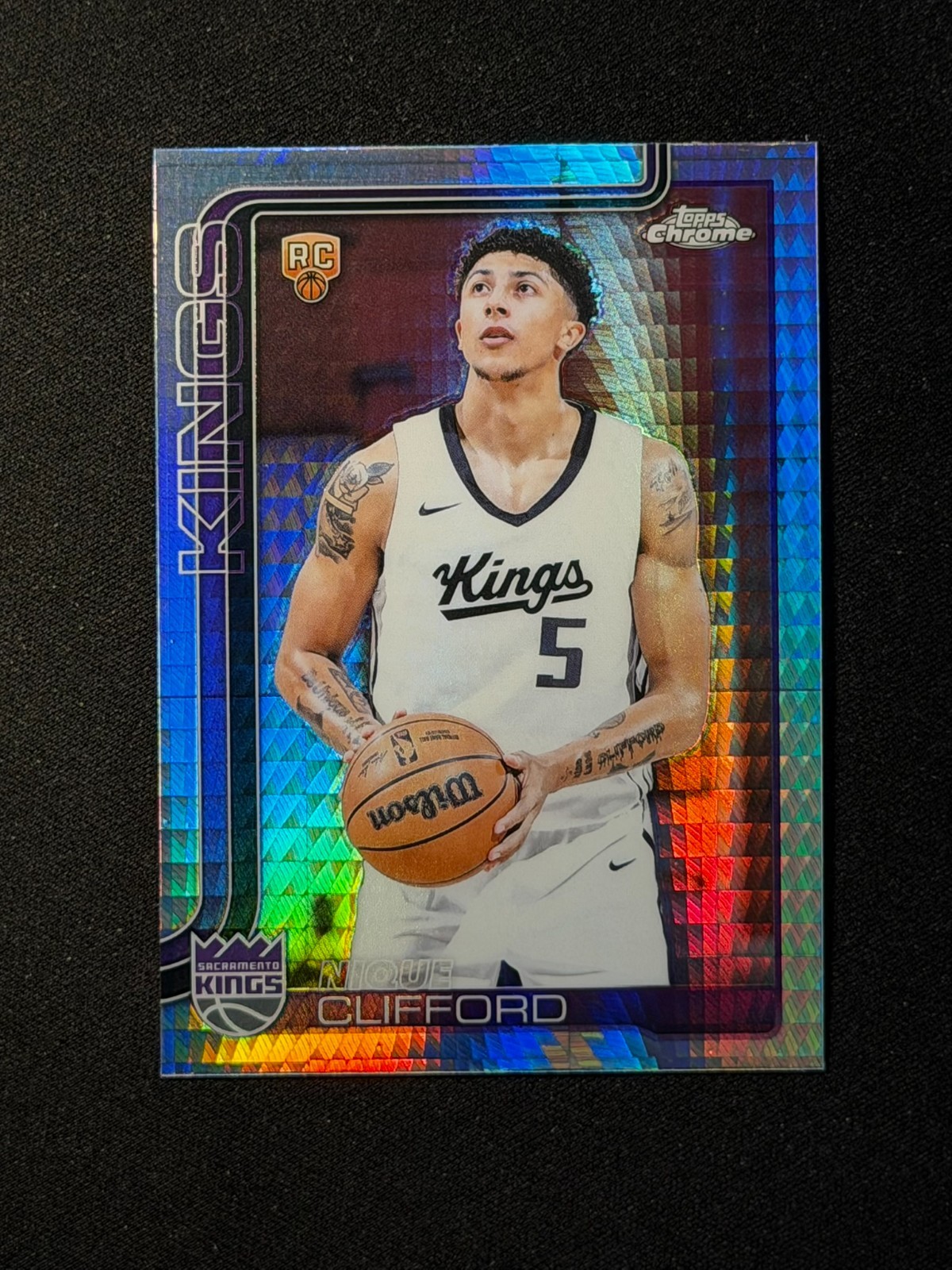 Nique Clifford 2025-26 Topps Chrome Prism Refractor Rookie #274 RC