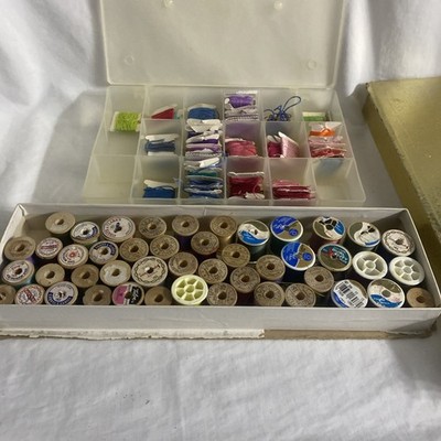 Lot 45+ Thread Spools/Embroidery Thread- various colors, brands & types