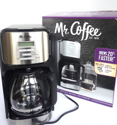 Mr Coffee Sunbeam Coffee Maker Black 12 Cup Programable Model BVMC DVX41 In Box