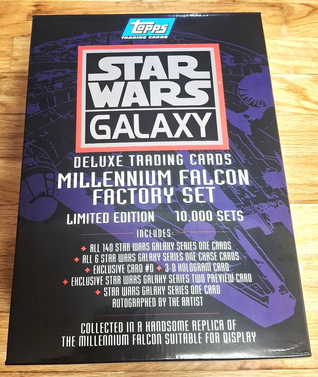 1993 Star Wars Galaxy Deluxe Topps Trading Cards Millennium Falcon