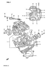 Suzuki Genuine Head Plug VL800 K1-K9 L0-L6 Engine Transmission 09241-30004-000