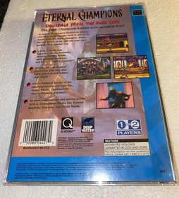 SEGA CD ETERNAL CHAMPIONS From the Dark Side Video Game w/Manual Register Card