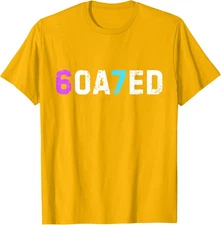 Goated 67 Meme Graphic Six Seven Humor Unisex T-Shirt