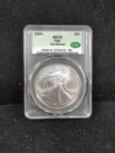 2024 $1 Silver American Eagle - CAC MS70 First Delivery 7632