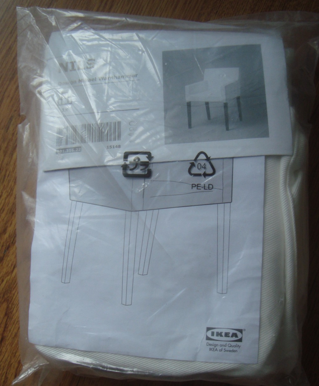 Armchair Cover Blekinge White Slipcover New Nos 301.316.22
