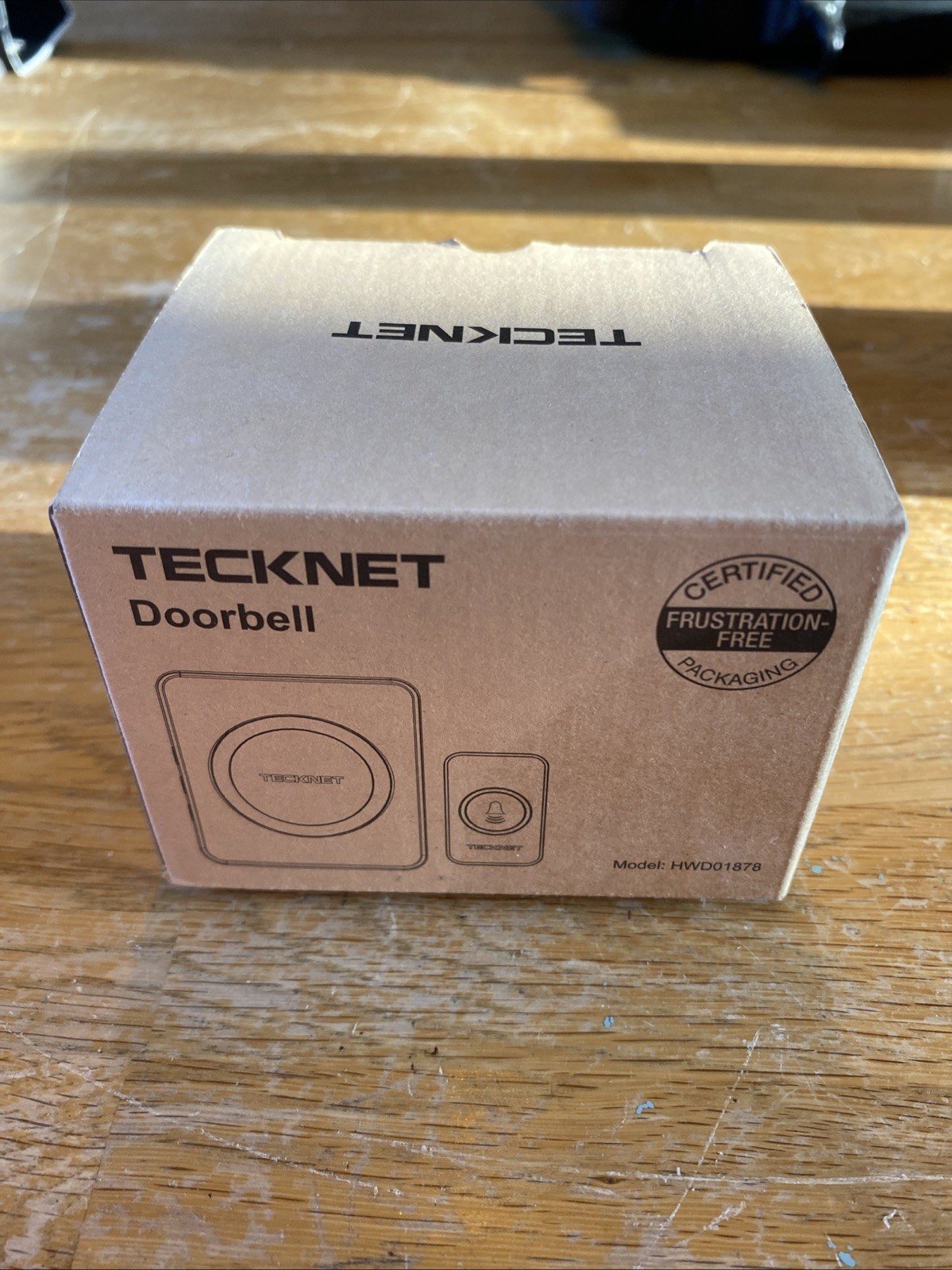 TECKNET Wireless Doorbell, Door Bell Cordless Plug in Waterproof Doorbell