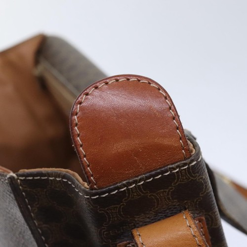 Celine Macadam Canvas Schultertasche PVC Leder braun authentisch 89824 - Bild 19 von 24
