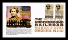 DR JIM STAMPS US COVER JERMAIN LOGUEN UNDERGROUND RAILROAD IMPERFORATE FDC