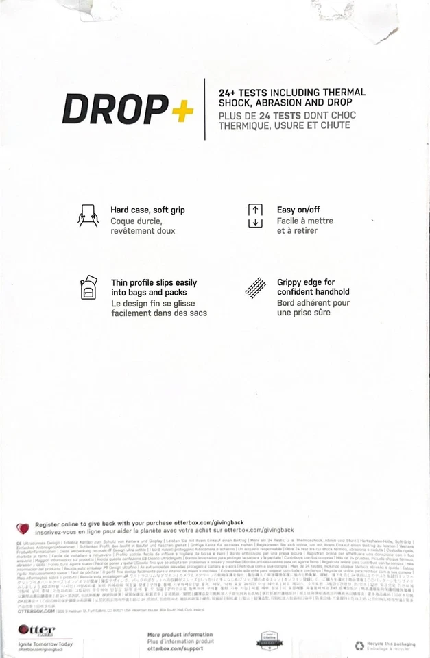 Тонкий чехол OtterBox серии React для Samsung Galaxy Tab S7 FE 5G — черный хрустальный - Изображение 2 из 4