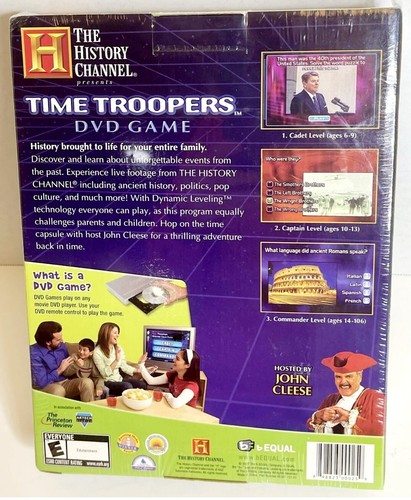 The History Channel Time Troopers DVD Game John Cleese Trivia Flaw. NEW & SEALED - Picture 2 of 2