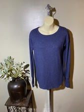Athleta Luxe Pose ThumbHole Marble Tunic Blue Size XXS EUC
