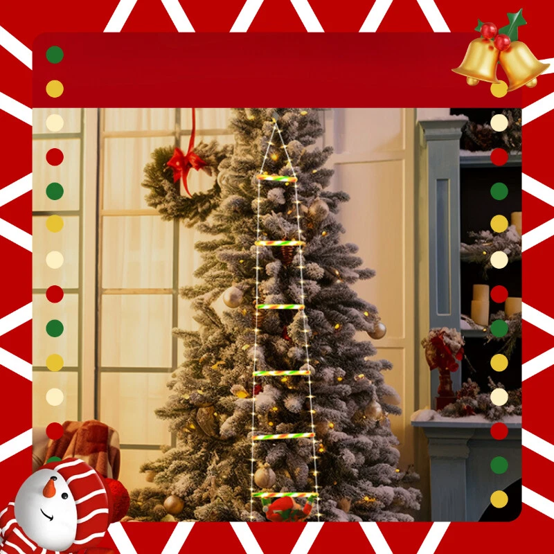 Hot 10ft Christmas Decorative Ladder Light with Santa Claus-LED Christmas Lights - Image 4 of 4