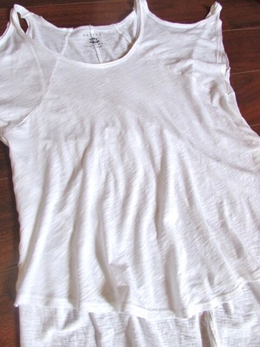 VELVET for CALYPSO ST. BARTH ~ PP Slub Cotton Cut-Out Shouder Slouchy Shirt c2 - Picture 2 of 5