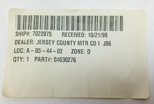 New Genuine Chrysler Mopar 04630276 Plastic Front License Plate Mount Bracket - Picture 4 of 4