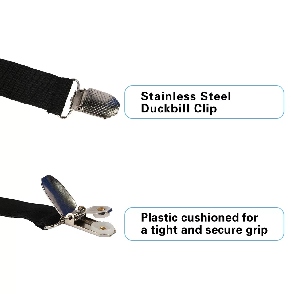 4-20x Triángulo Ajustable Sábana Correa Clips Pinzas Colchón Cama Tirantes Soporte Foto 3 de 4