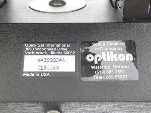QUICK SET INTERNATIONAL 4-52330-4 PAN/TILT CAMERA MOUNT+BOX - Picture 2 of 24
